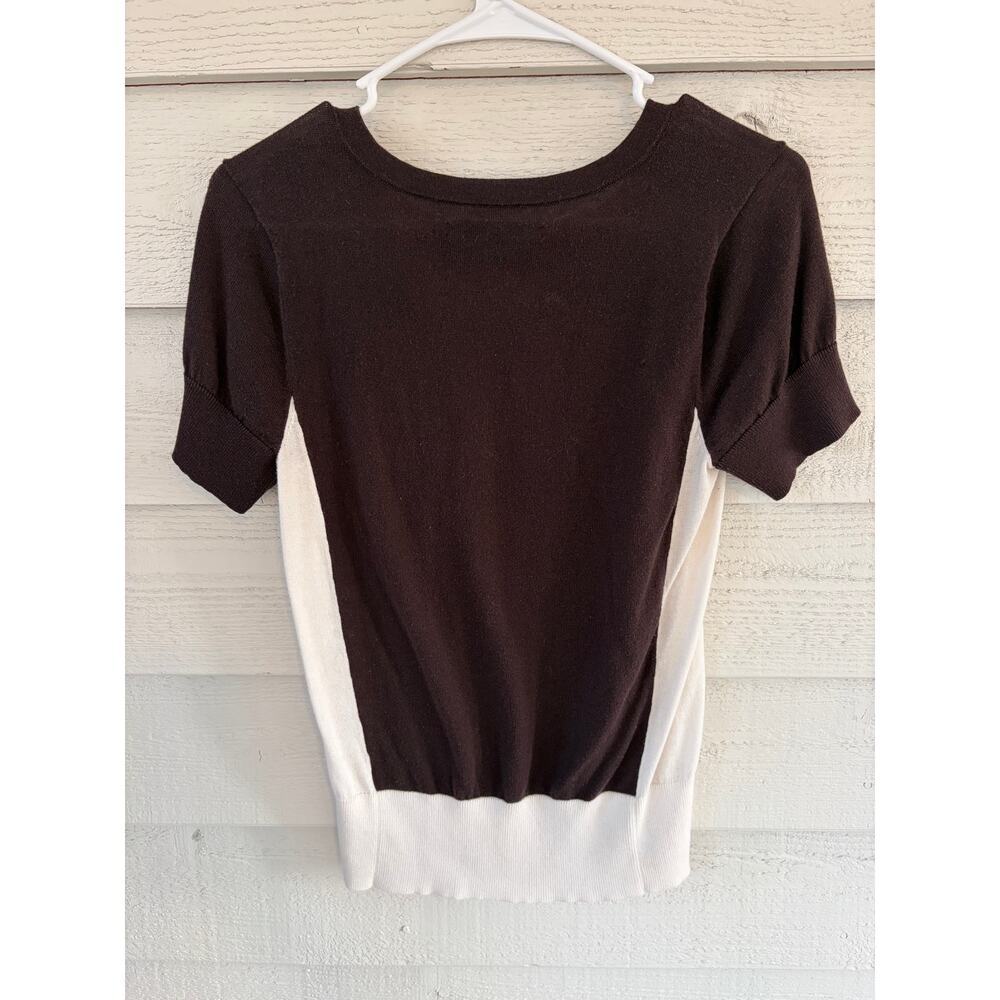 Preston & York Colorblock Short Sleeve Sweater Top Size Small - Picture 5 of 6